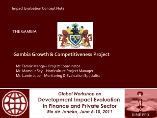 Gambia Growth &amp; Competitiveness Project