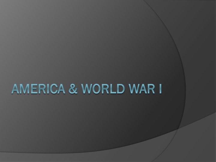 america world war i
