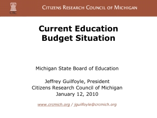 Current Education Budget Situation