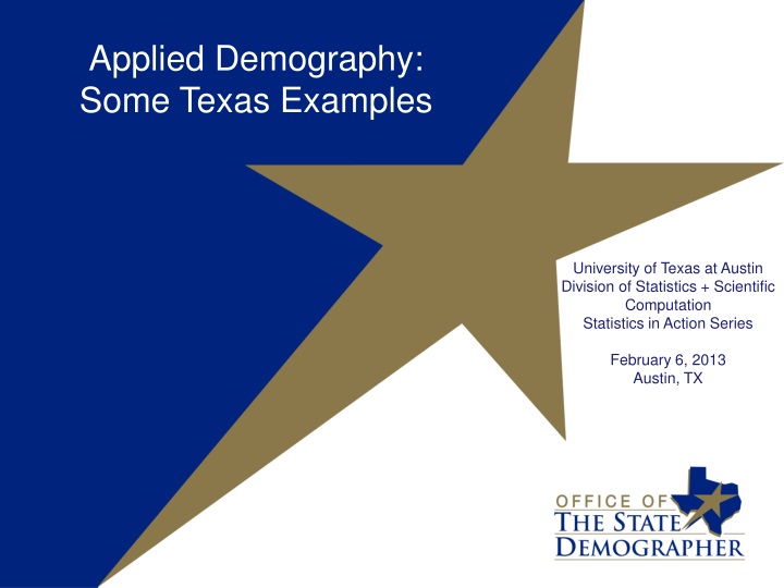 applied demography some texas examples