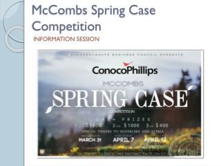 McCombs Spring Case Competition