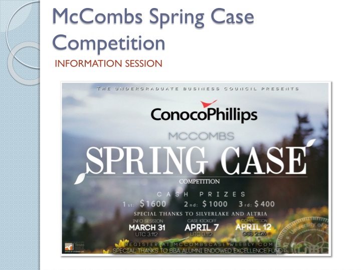 mccombs spring case competition