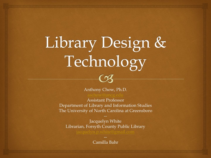 library design technology
