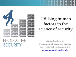 Utilising human factors in the science of security
