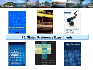 15. Stated Preference Experiments