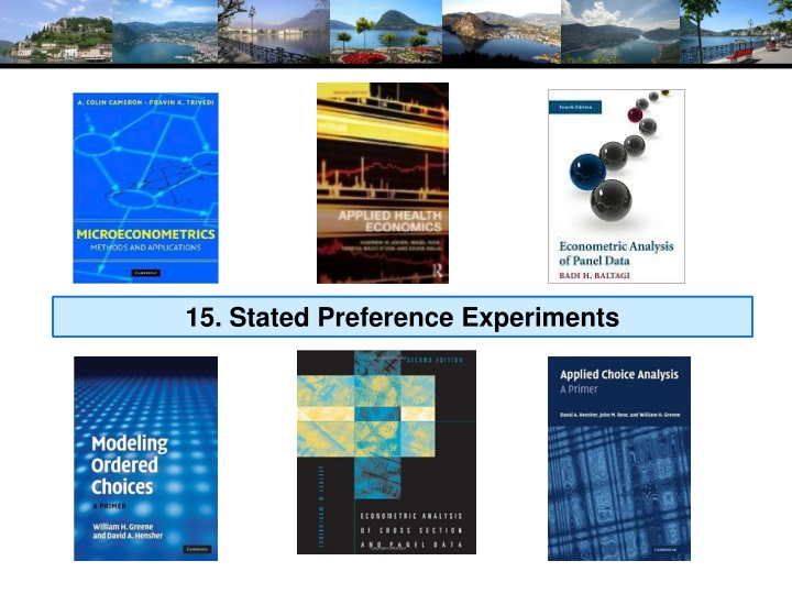 15 stated preference experiments
