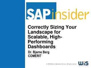 Correctly Sizing Your Landscape for Scalable, High-Performing Dashboards