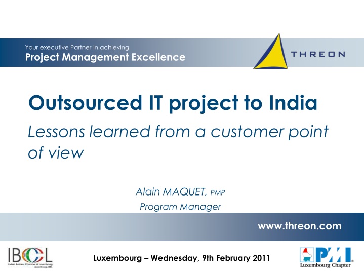 outsourced it project to india