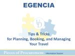 EGENCIA Tips &amp; Tricks for Planning, Booking, and Managing Your Travel