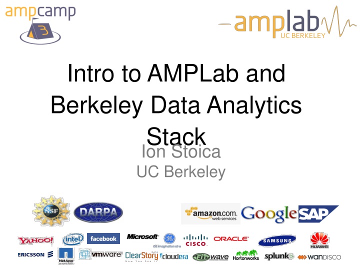 intro to amplab and berkeley data analytics stack