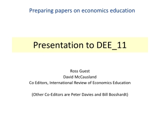 Presentation to DEE_11