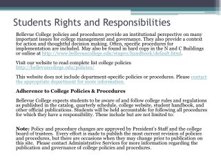 Students Rights and Responsibilities