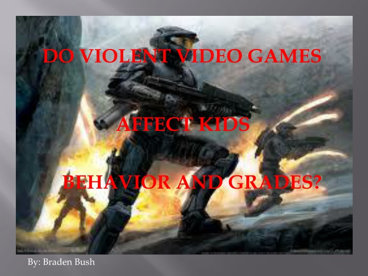 do violent video games