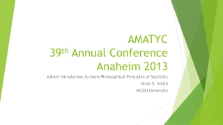 AMATYC 39 th Annual Conference Anaheim 2013