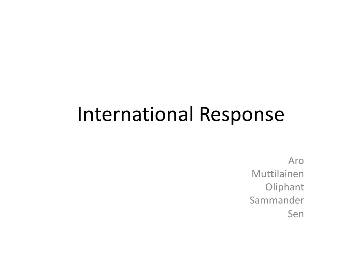 international response