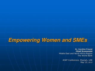 Empowering Women and SMEs