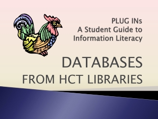 PLUG INs A Student Guide to Information Literacy