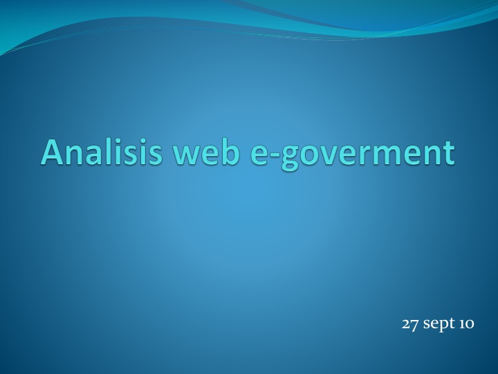 analisis web e goverment
