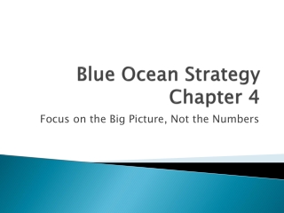 Blue Ocean Strategy Chapter 4