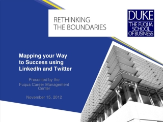Mapping your Way to Success using LinkedIn and Twitter