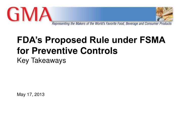 fda s proposed rule under fsma for preventive