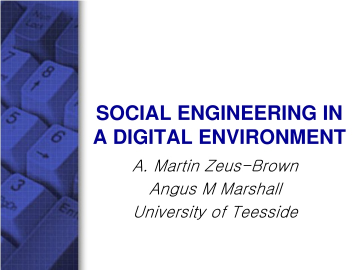 social engineering in a digital environment