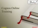 Cognos Online Training - slide 1