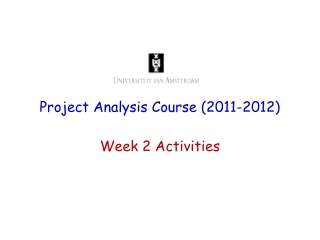project analysis course 2011 2012