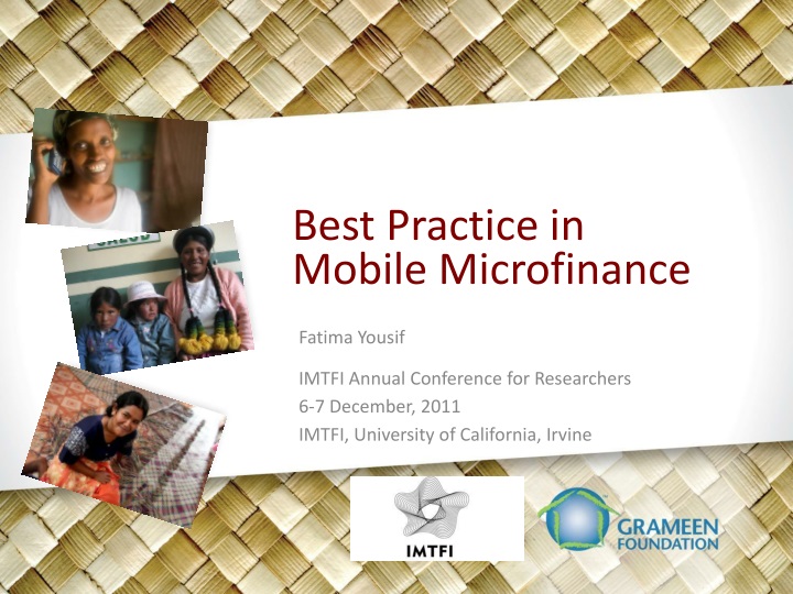 best practice in mobile microfinance