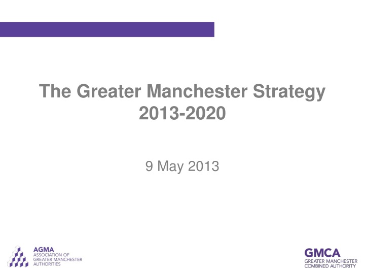 the greater manchester strategy 2013 2020