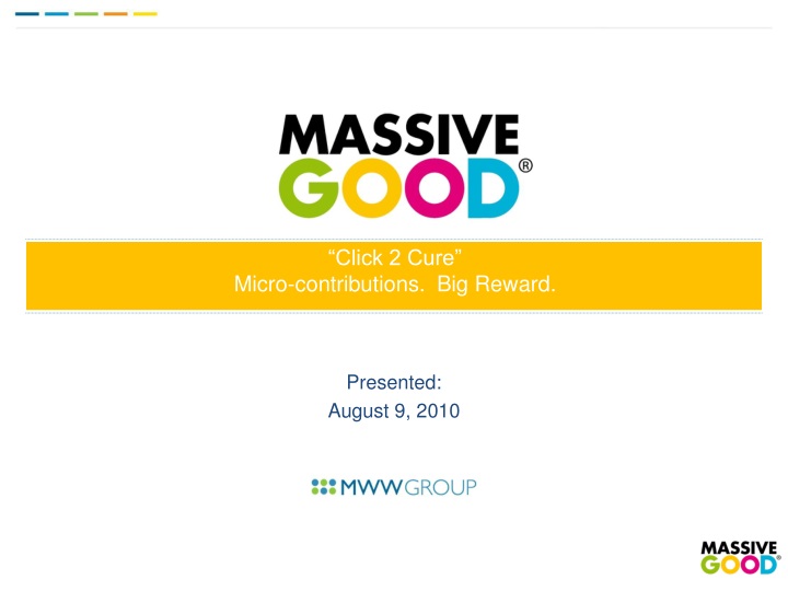 click 2 cure micro contributions big reward