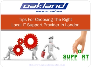 Tips for choosing right Local IT support provider in London