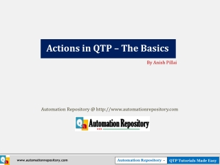 Actions in QTP – The Basics