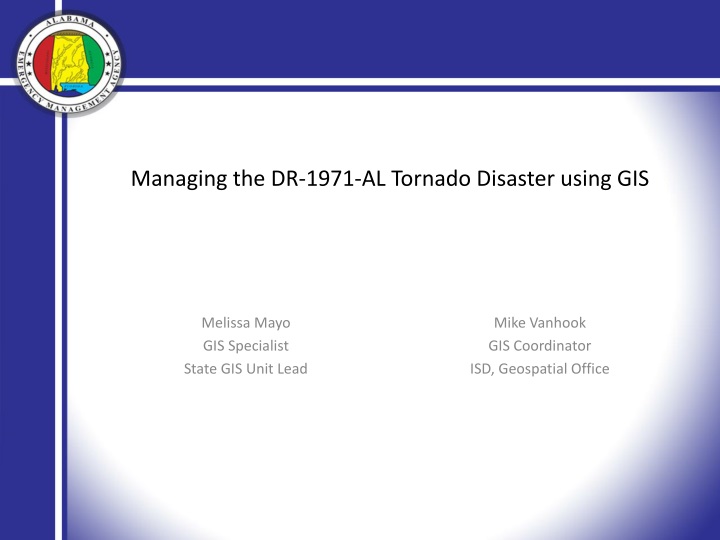 managing the dr 1971 al tornado disaster using gis