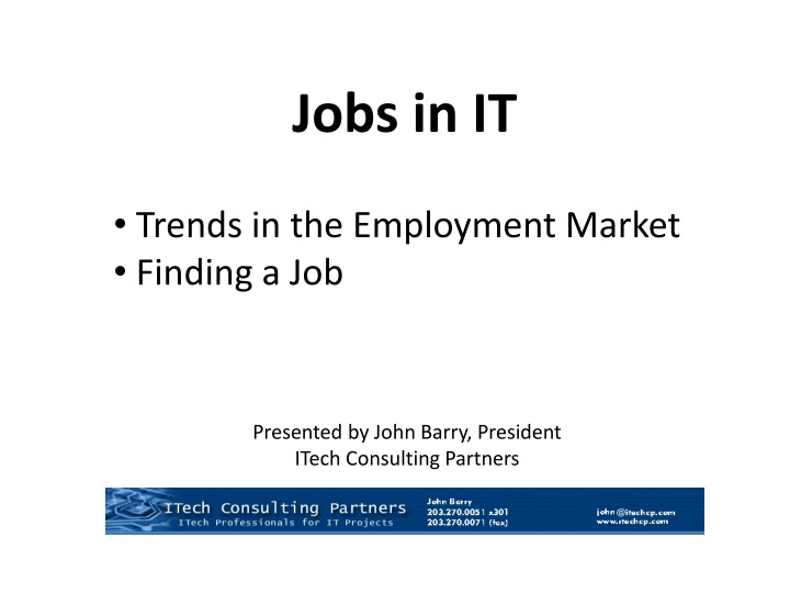 jobs in it trends in the employment market