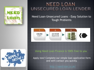 Do You Need Unsecured Loan in UK! Apply here