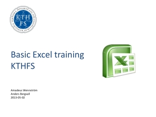 Basic Excel training KTHFS