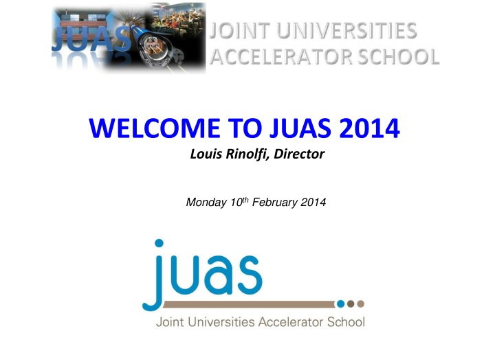 welcome to juas 2014