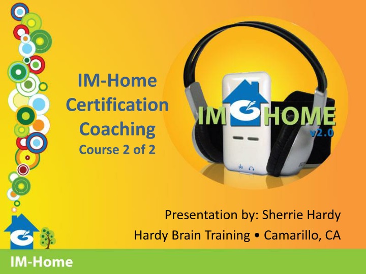 im home certification coaching course 2 of 2