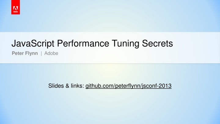 javascript performance tuning secrets