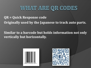 What are QR Codes