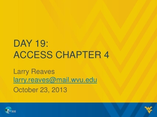 Day 19: Access Chapter 4