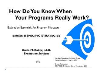 How Do You Know When Your Programs Really Work?
