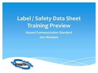 Label / Safety Data Sheet Training Preview