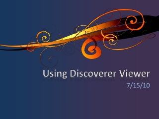 Using Discoverer Viewer
