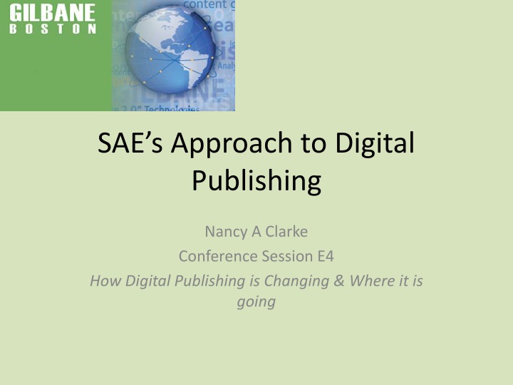 sae s approach to digital publishing