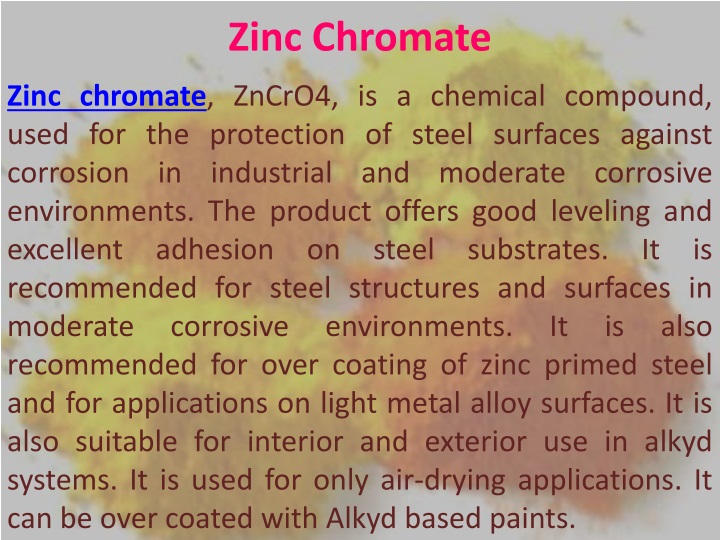 zinc chromate