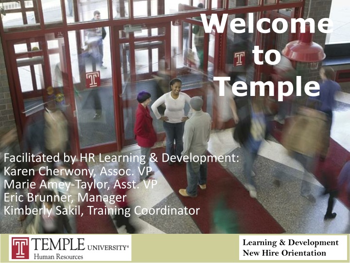 welcome to temple