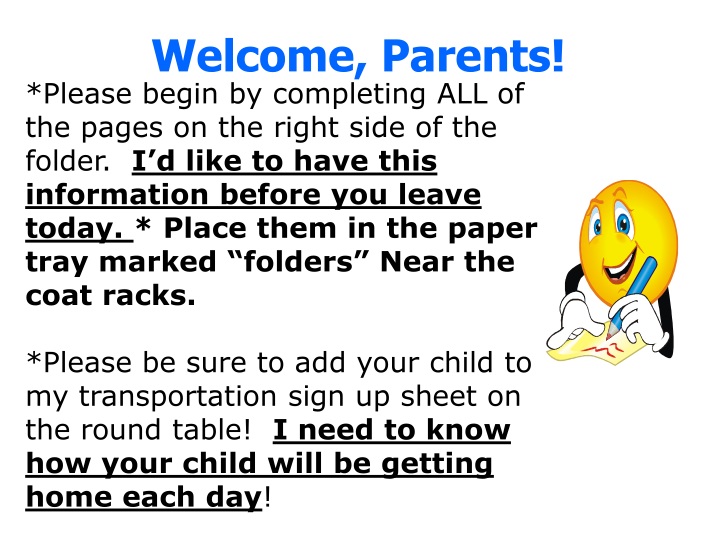 welcome parents