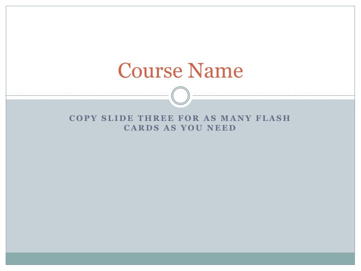 course name